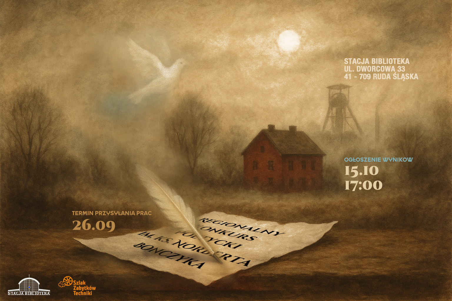 Plakat promujący wydarzenie Ogłaszenie na XXI Edycję Regionalnego Konkursu