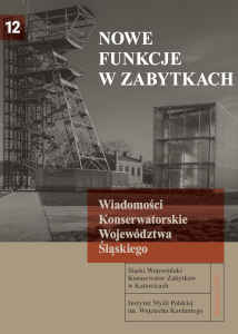 Okładka książki pt.: „<i>Nowe funkcje w zabytkach </i>”